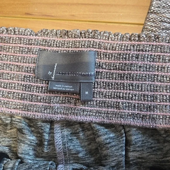 Anthropologie Melora Metallic Rose Gold Jogger Pants size medium NWT - Picture 7 of 14